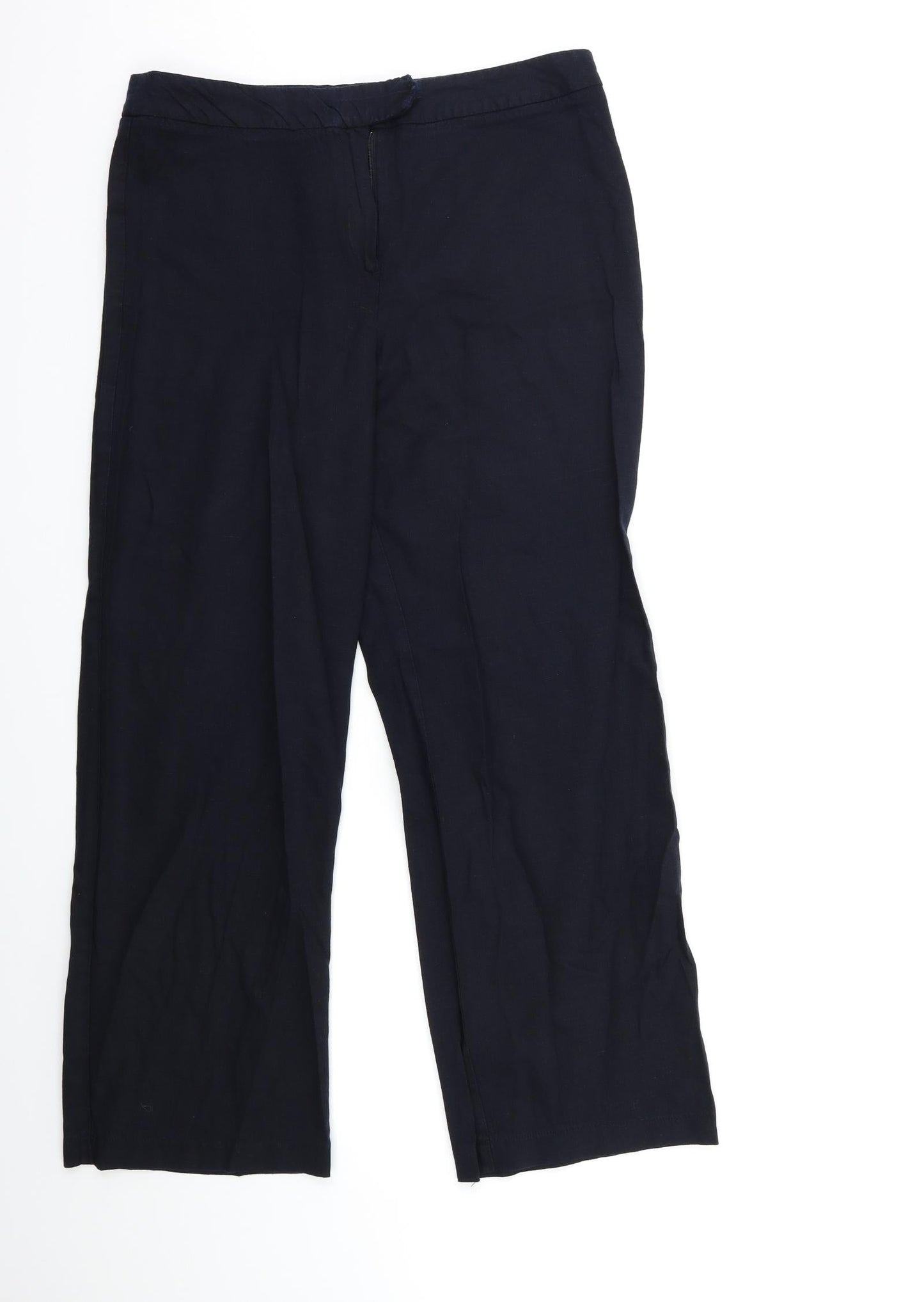 Womens UK Size 14 Lakeland Regular Fit  Blue Trousers
