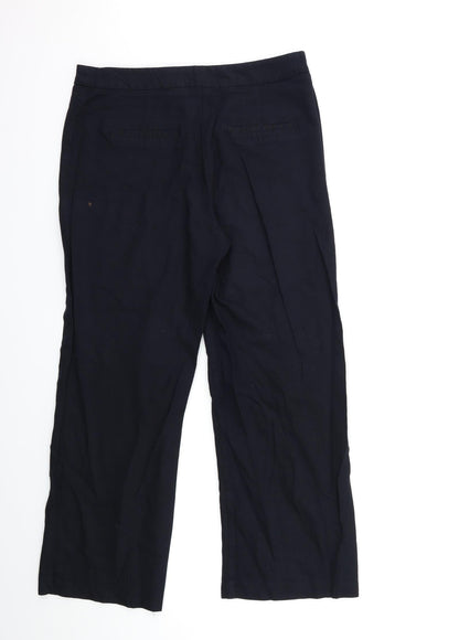 Womens UK Size 14 Lakeland Regular Fit  Blue Trousers
