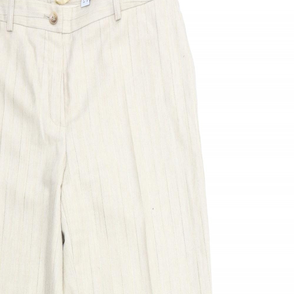 Prestige Womens Beige Striped  Trousers  Size 18 L31 in