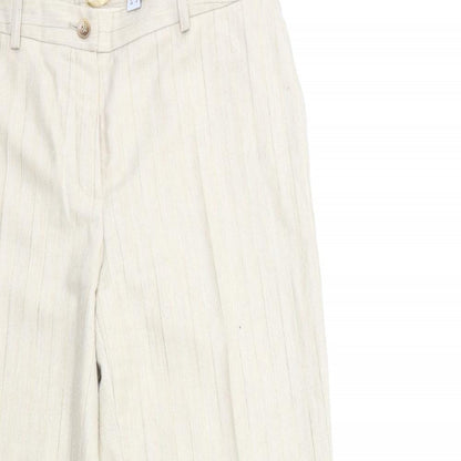 Prestige Womens Beige Striped  Trousers  Size 18 L31 in