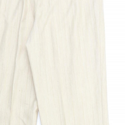 Prestige Womens Beige Striped  Trousers  Size 18 L31 in
