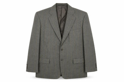 Green Woods Mens Grey Check  Jacket Suit Jacket Size 42