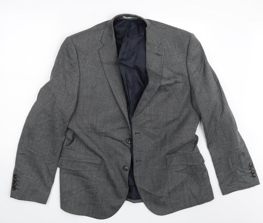 Mens UK Size M M&S Regular Grey Suit Jacket