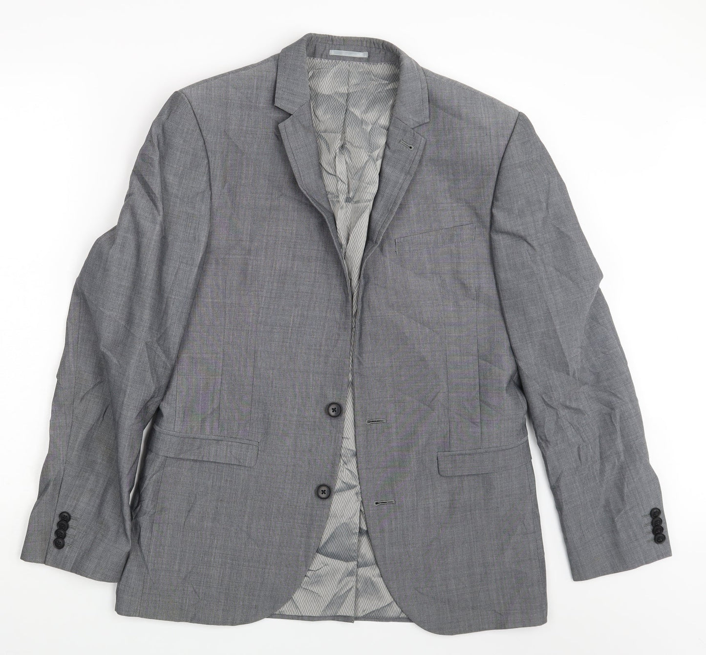 Mens UK Size One Size NEXT Regular Grey Suit Jacket