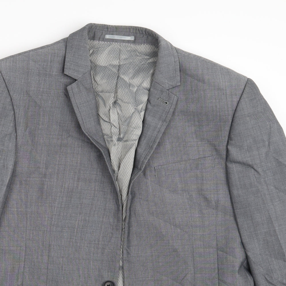 Mens UK Size One Size NEXT Regular Grey Suit Jacket