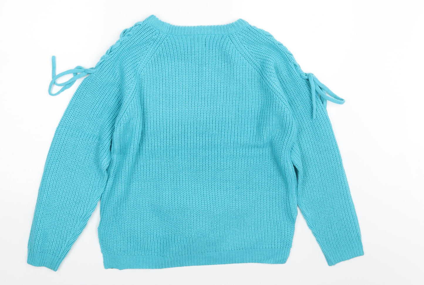 Womens UK Size 12 BEYOU Blue Pullover Jumper