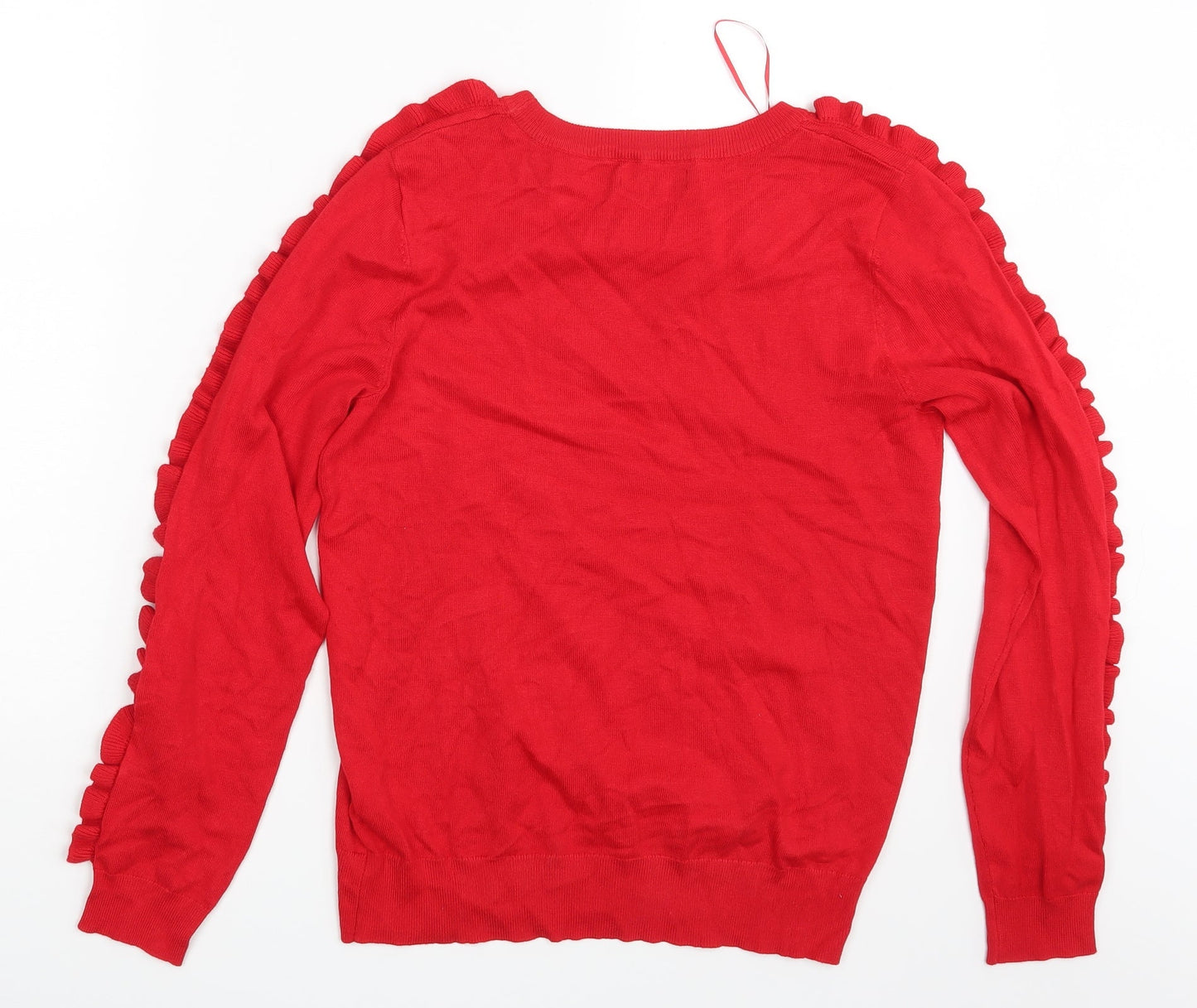 Womens UK Size 12 Papaya Red Pullover Jumper
