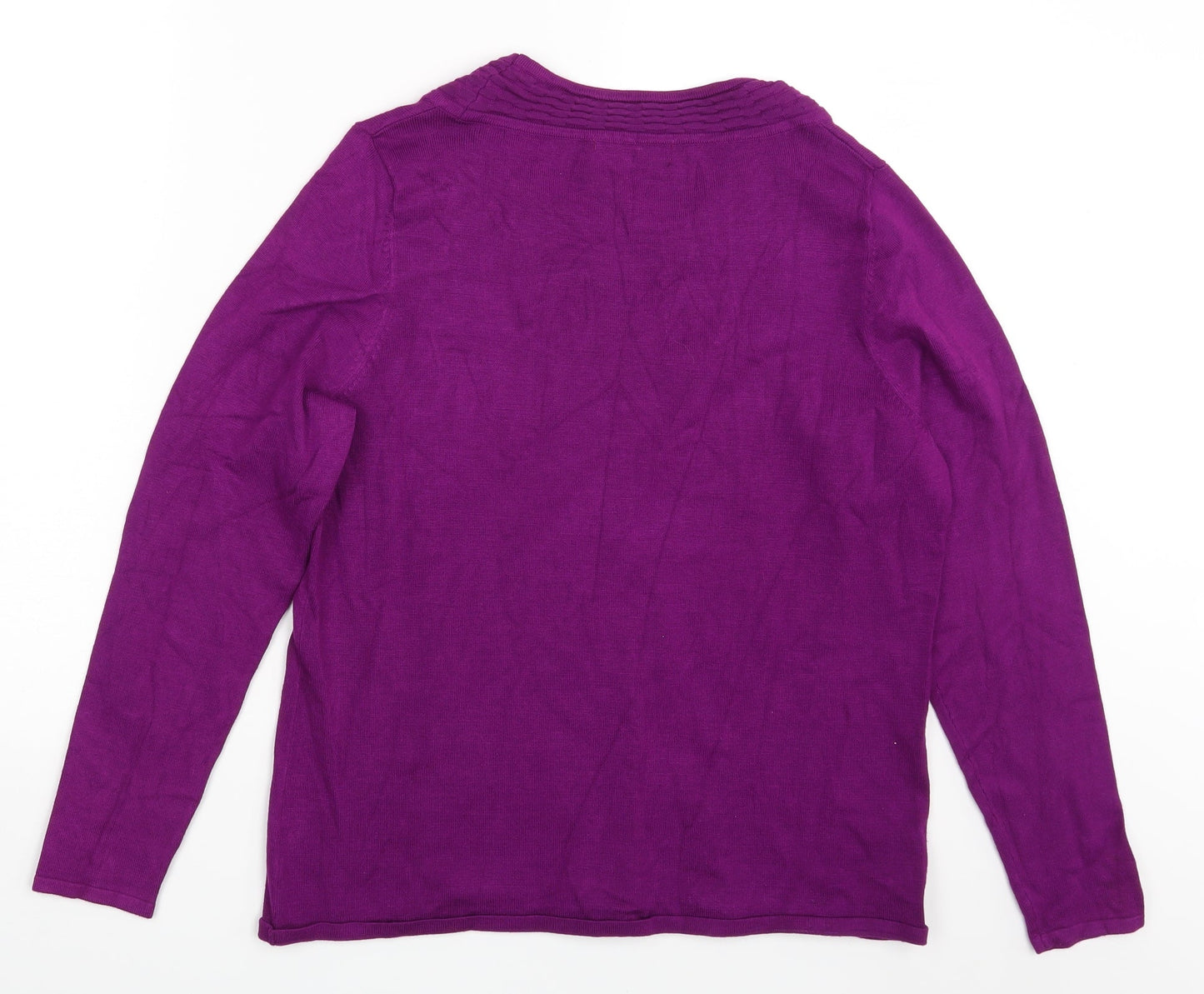 BM Collection Womens Purple   Pullover Sweatshirt Size M