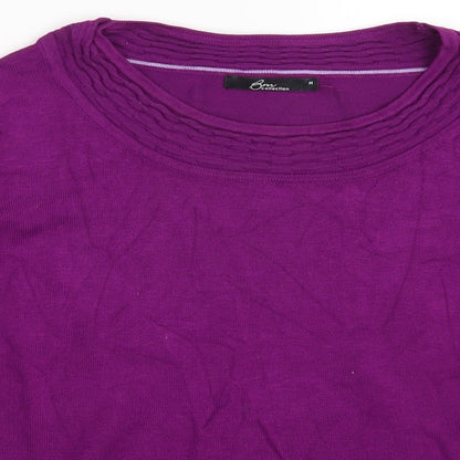 BM Collection Womens Purple   Pullover Sweatshirt Size M