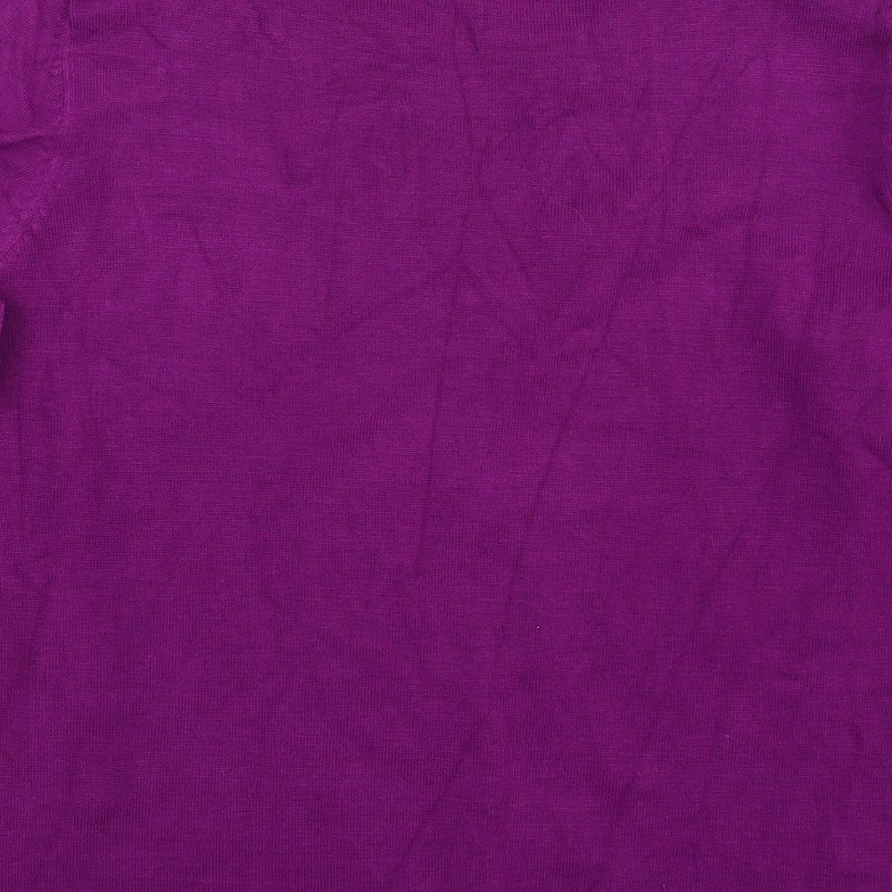 BM Collection Womens Purple   Pullover Sweatshirt Size M