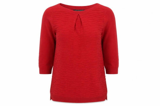 Womens UK Size 12 Love knitwear Red Pullover Jumper