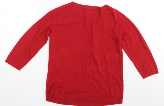 Love knitwear Womens Red   Pullover Jumper Size 12
