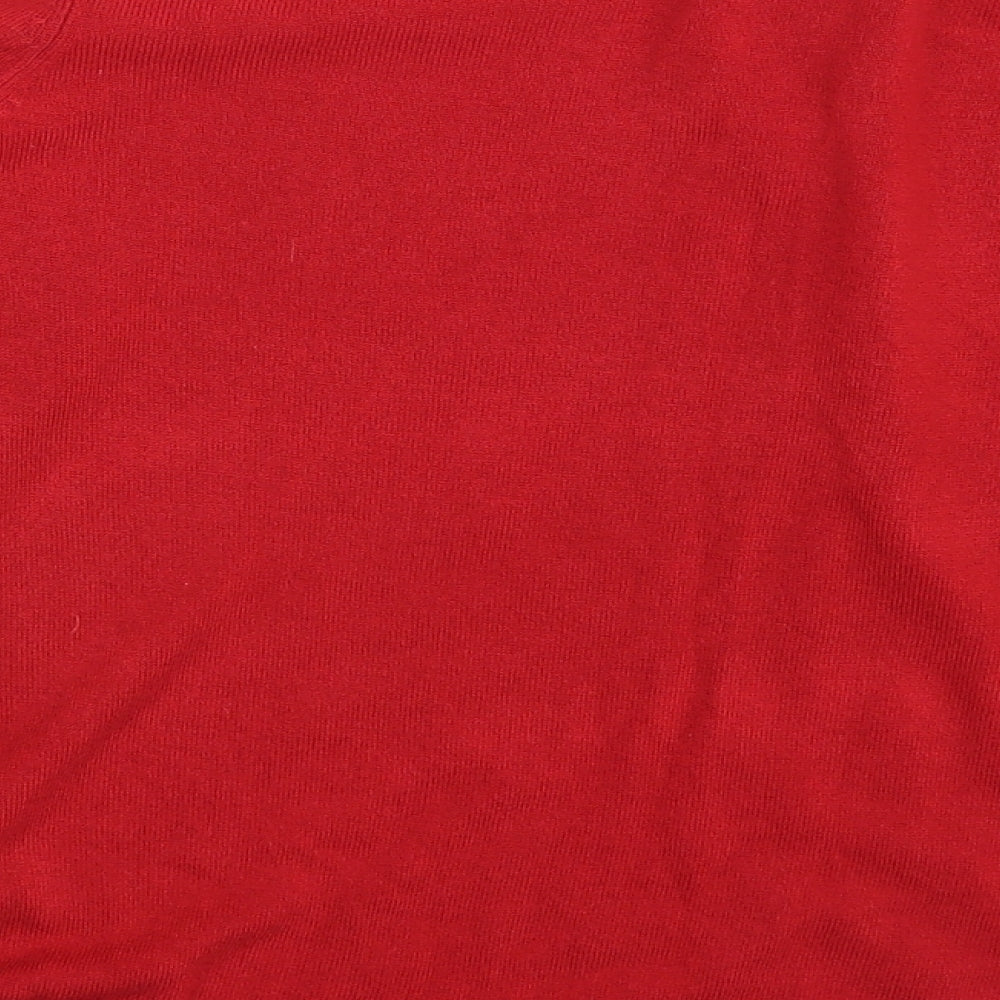 Womens UK Size 12 Love knitwear Red Pullover Jumper