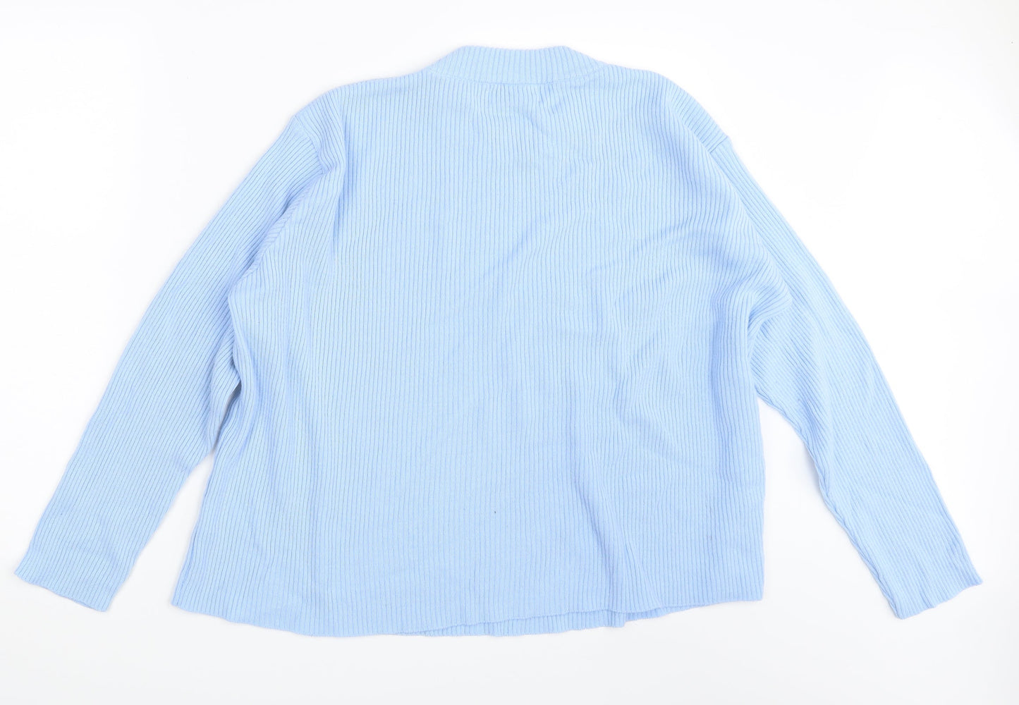 Womens UK Size One Size Afibel Blue Pullover Jumper