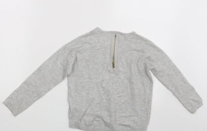 Zara Girls Grey   Pullover Sweatshirt One Size