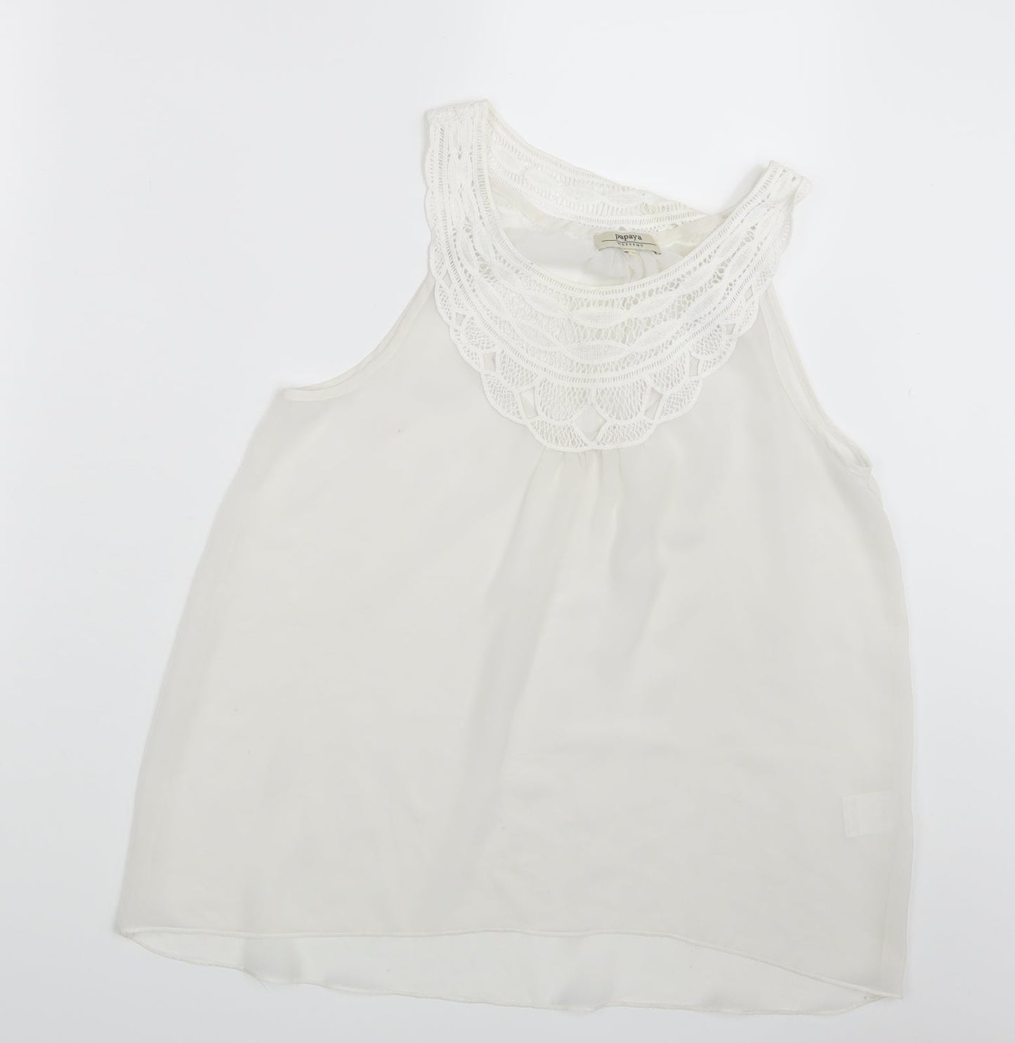 Papaya Womens Ivory   Basic Blouse Size 12