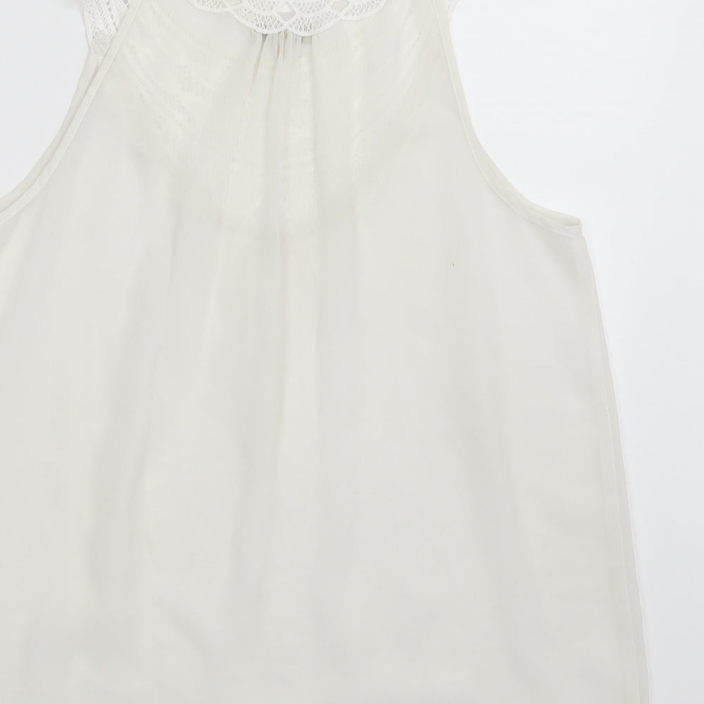 Papaya Womens Ivory   Basic Blouse Size 12