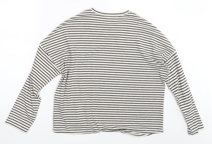 Womens UK Size 8 New Look White Basic T-Shirt