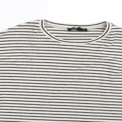 Womens UK Size 8 New Look White Basic T-Shirt