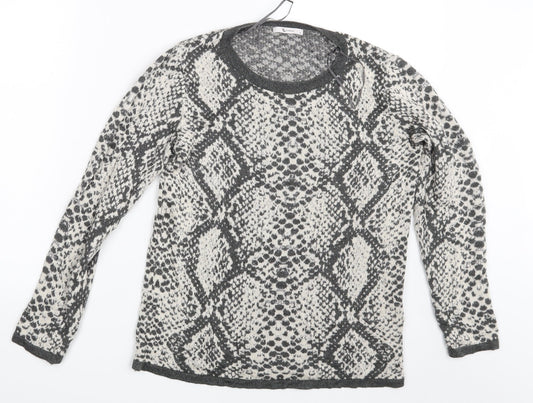 TU Womens Green Argyle/Diamond  Pullover Jumper Size 12