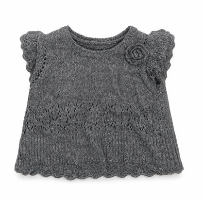 Mayoral Chic Girls Grey   Pullover Jumper Size 6-7 Years