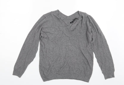 Lara Knit Womens Grey   Pullover Sweatshirt Size M