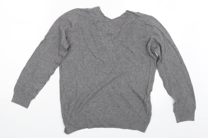 Lara Knit Womens Grey   Pullover Sweatshirt Size M