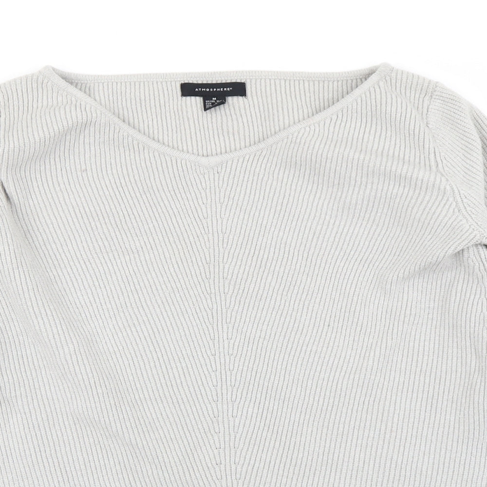 Womens UK Size M Atmosphere Grey Pullover Jumper