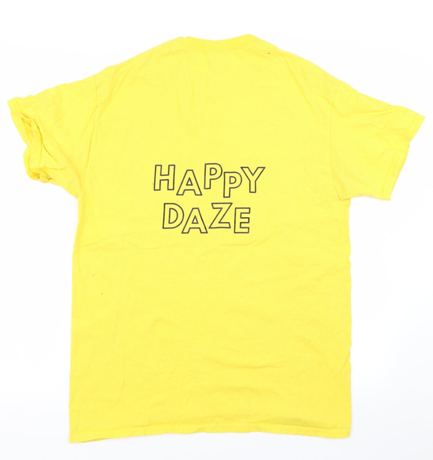 Face Clothing Mens Yellow    T-Shirt Size M