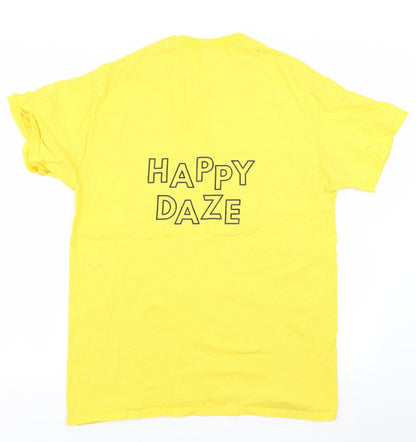 Face Clothing Mens Yellow    T-Shirt Size M