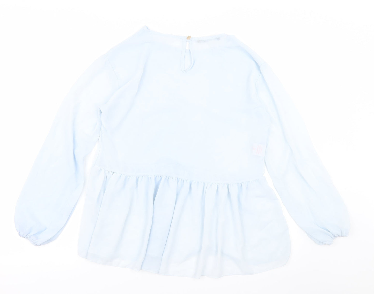 Boohoo Womens Blue   Basic Blouse Size 6