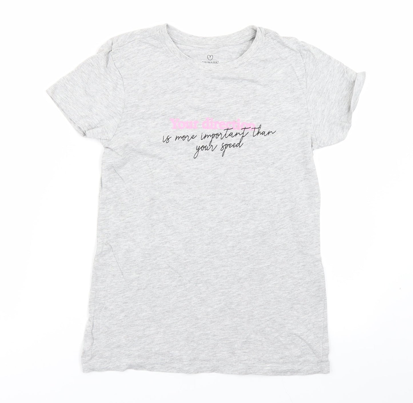 Primark Womens Grey   Basic T-Shirt Size 2XS