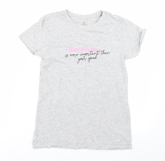 Primark Womens Grey   Basic T-Shirt Size 2XS
