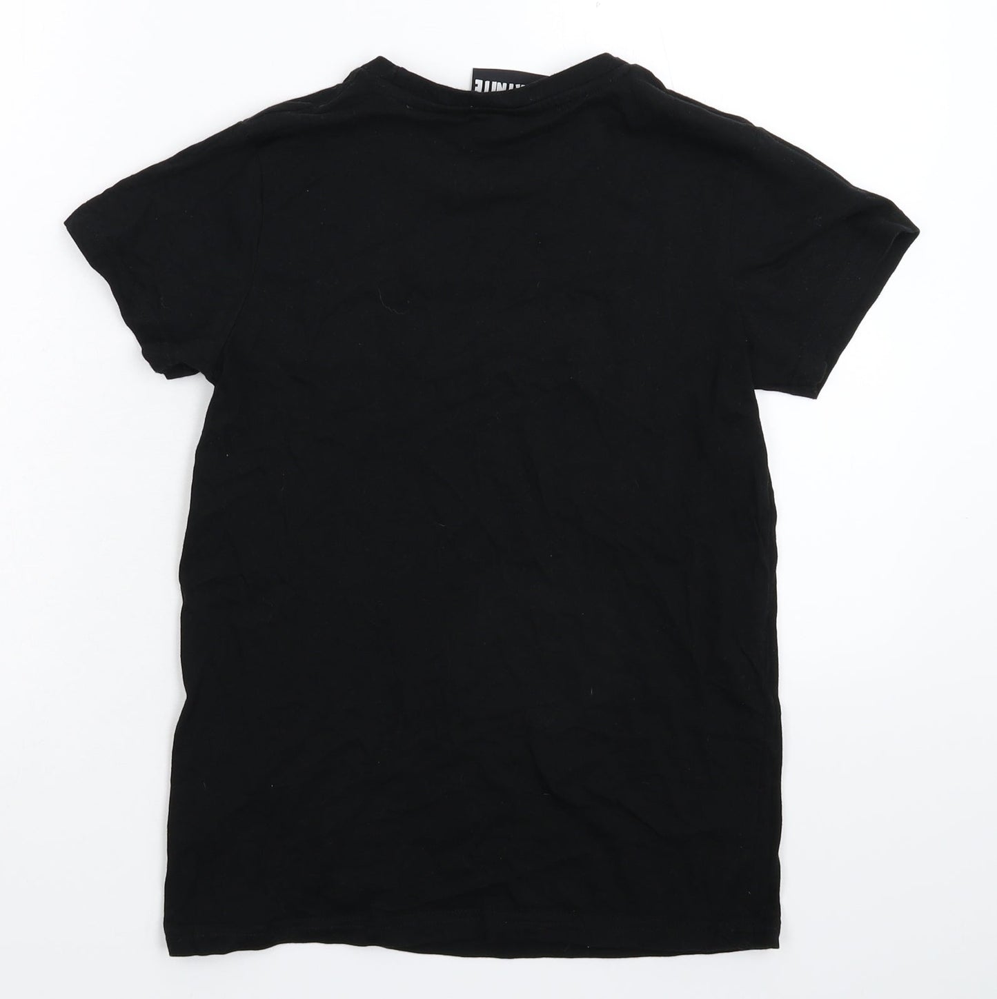 Womens UK Size L Matalan Black Basic T-Shirt