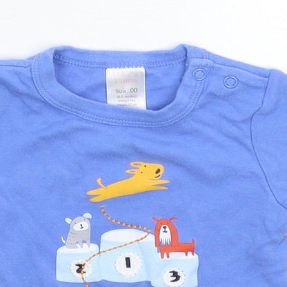 Ollie's Place Baby Blue   Basic T-Shirt Size 6-9 Months