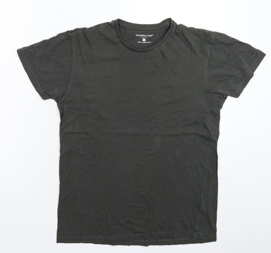 Mens UK Size S Cedar Wood State Grey  T-Shirt