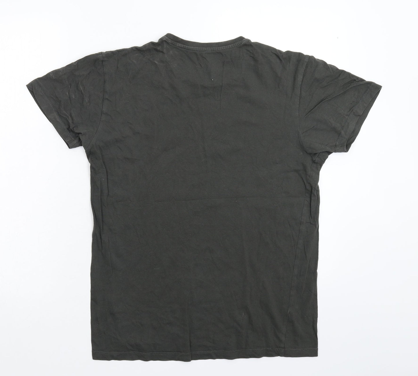 Mens UK Size S Cedar Wood State Grey  T-Shirt
