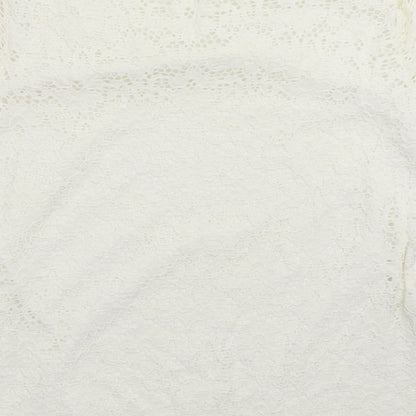 Womens UK Size 12 BM White Basic T-Shirt