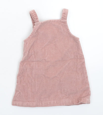 George Girls Beige  Corduroy Tank Dress  Size 9-12 Months