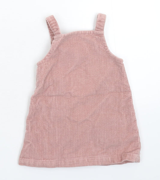 George Girls Beige  Corduroy Tank Dress  Size 9-12 Months