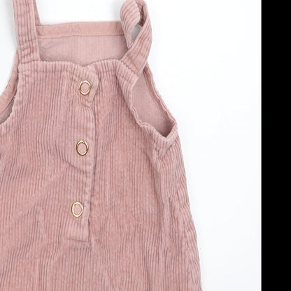 George Girls Beige  Corduroy Tank Dress  Size 9-12 Months
