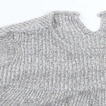 Fred & Flo Girls Grey   Jumper Dress  Size 3-6 Months