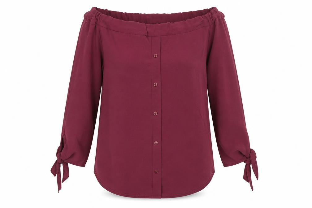 Womens UK Size 10 Boohoo Purple Basic Blouse