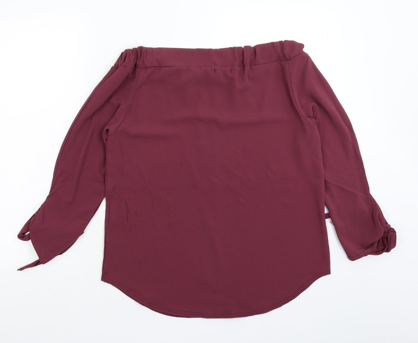 Boohoo Womens Purple   Basic Blouse Size 10