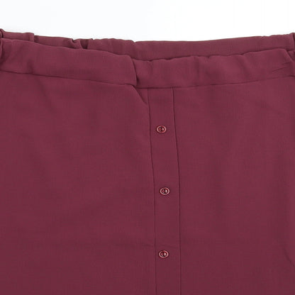 Boohoo Womens Purple   Basic Blouse Size 10