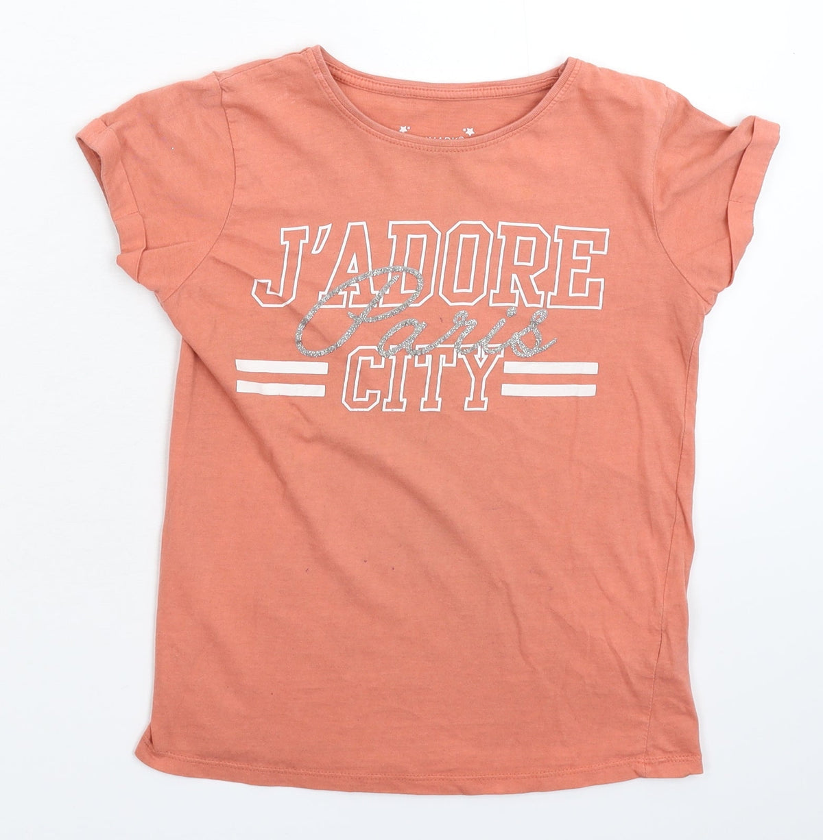 Additional front view of Primark girls’ beige basic t-shirt, size 10-11, years