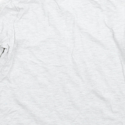 Matalan Girls Grey   Basic T-Shirt Size 8-9 Years