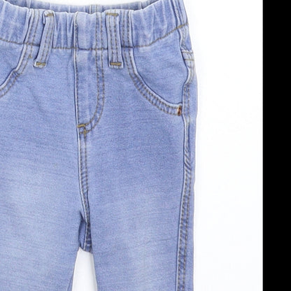 Denim & Co. Girls Blue  Denim Capri Jeans Size 6-9 Months