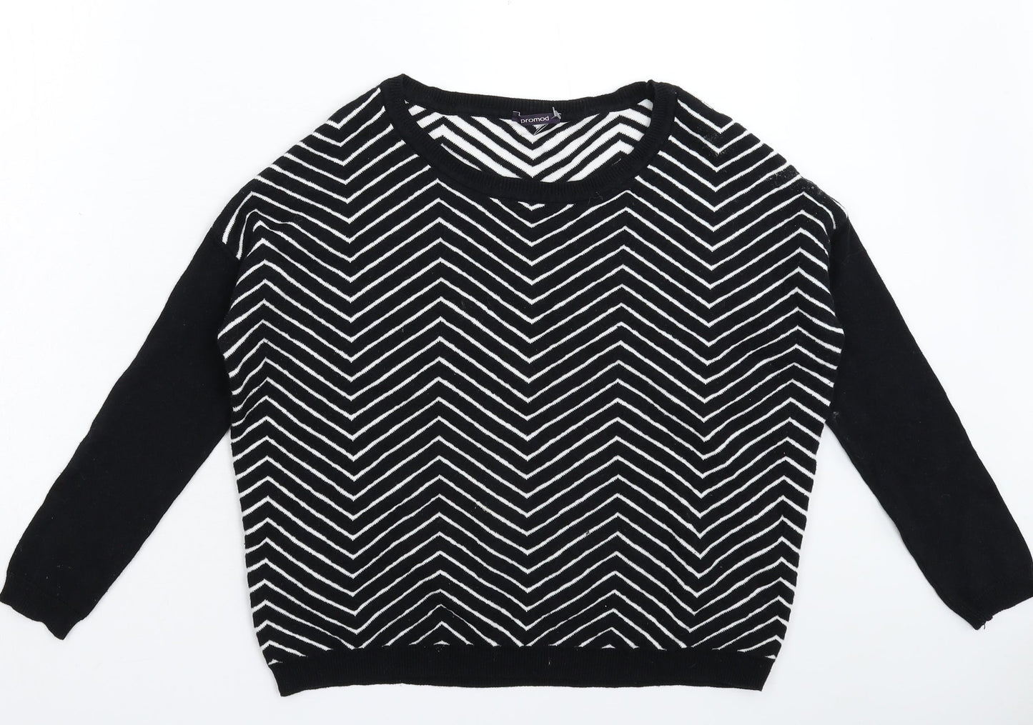 Womens UK Size XS Promod Black Pullover Jumper