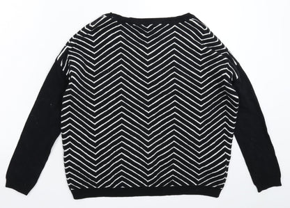 Womens UK Size XS Promod Black Pullover Jumper